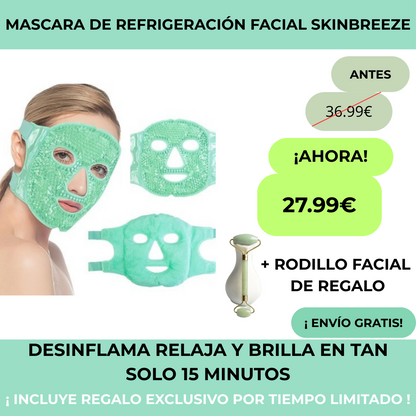Mascara de Refrigeración Facial - SkinBreeze + Rodillo Facial de Regalo🎁
